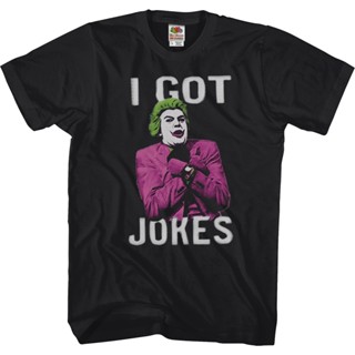 The Joker Ive Got Jokes Batman T-Shirt เสื้อยืดสวยๆ เสื้อสีขาว เสื้อทหาร เสื้อยืด oversize