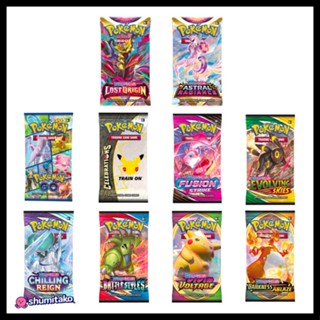 การ์ดโปเกม่อน Tcg English Booster Pack (ของแท้ 100% และปิดผนึก)