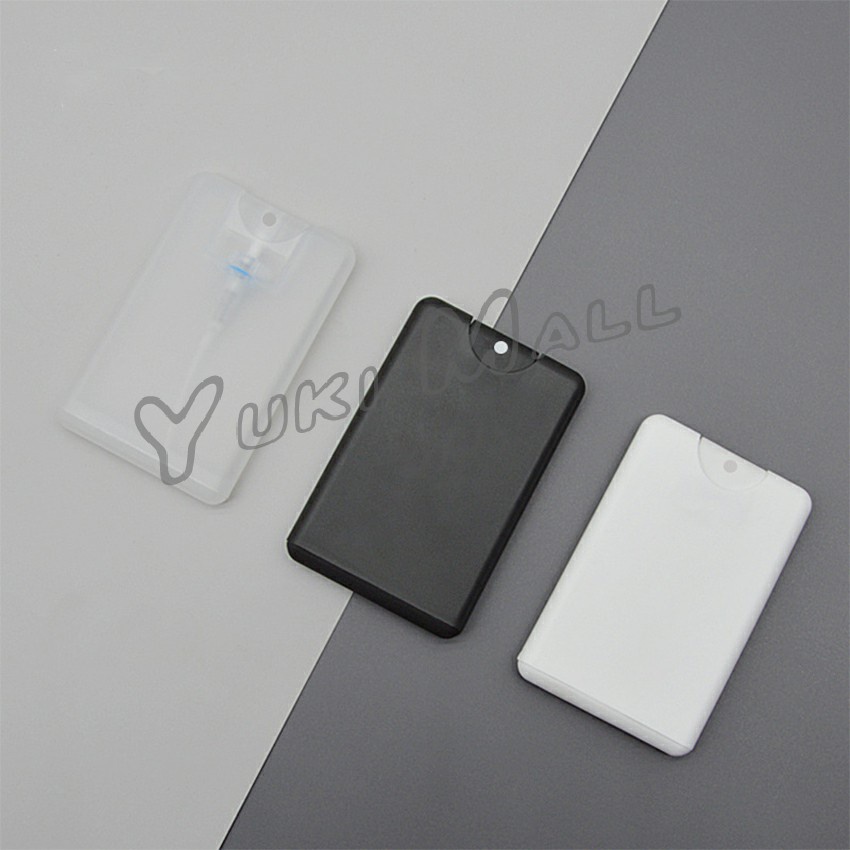 Yuki ขวดสเปรย์ทรงการ์ด 20ml ใส่น้ำหอม เเอลกอฮอล์ คุณภาพดี พกพาสะดวก  Card spray bottle