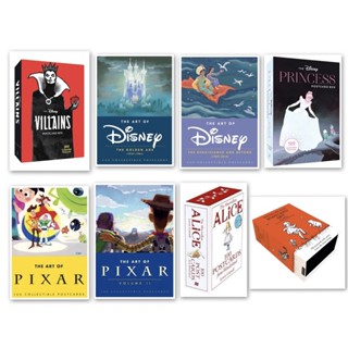 [ของแท้] Villains Disney Pixar Winnie The Pooh Alice Princess Postcard Box animation villain post card cards โปสการ์ด