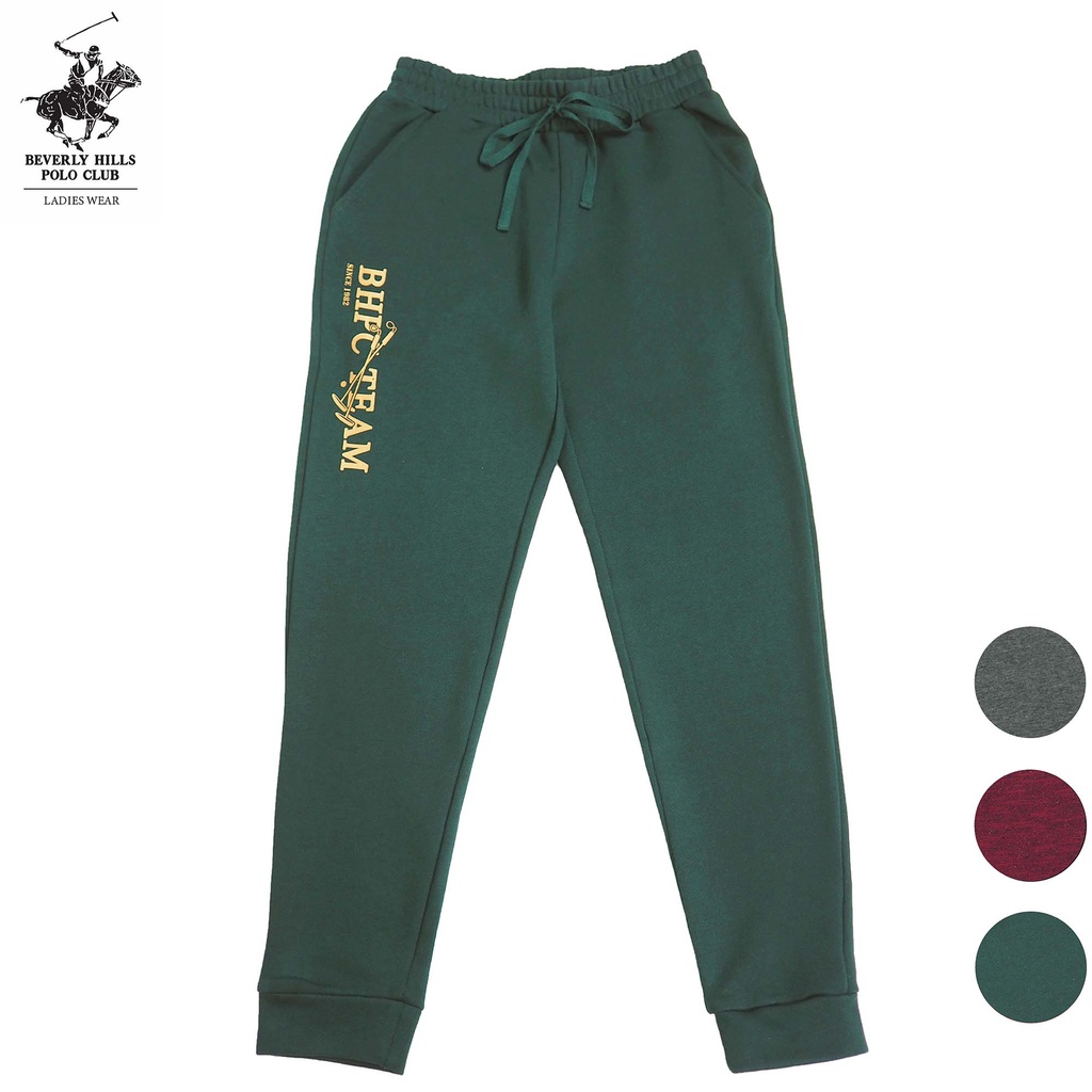 BHPC ผู้หญิงถักคู่กราฟิก Jogger