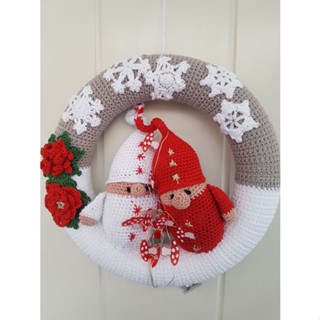 พวงมาลัยคริสต์มาส  Christmas Wreath size 25 cm