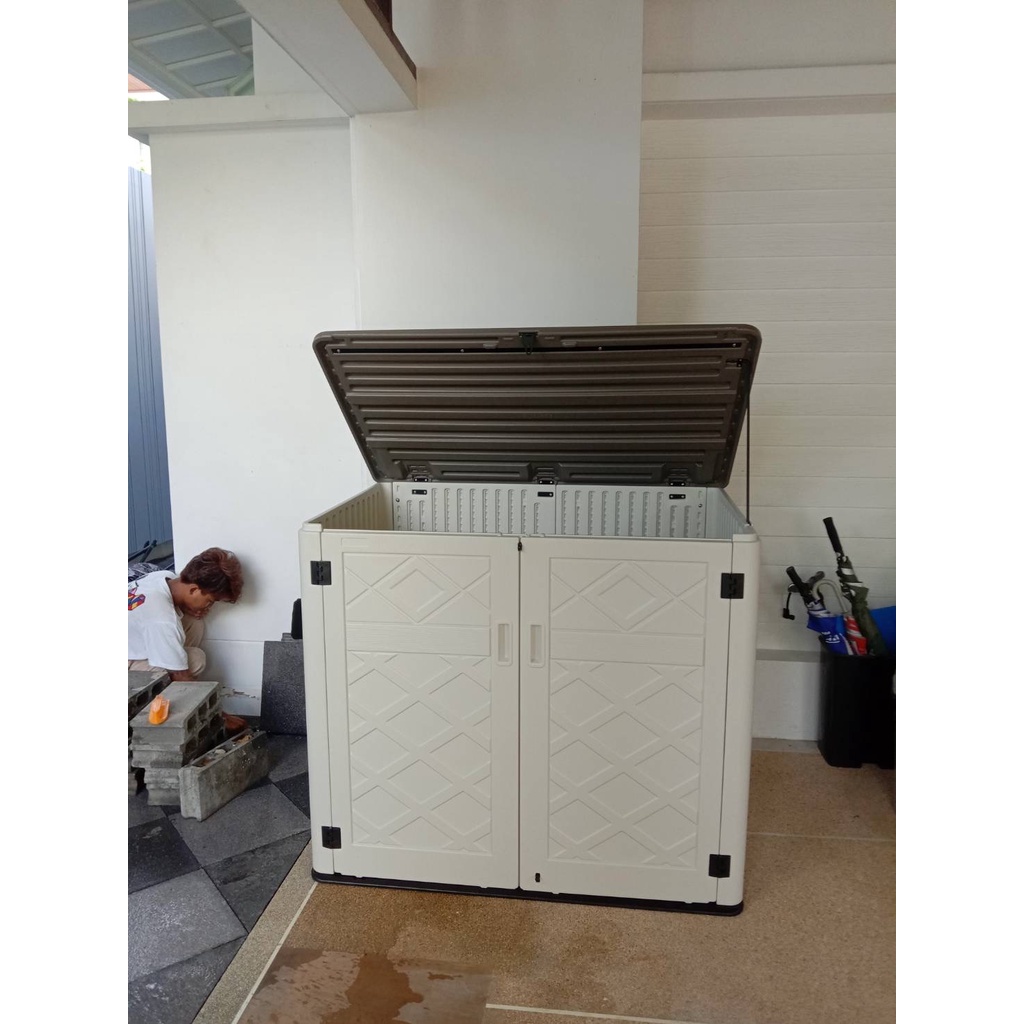 ตู้เก็บของ ตู้เก็บของกลางแจ้ง กล่องเก็บของ สตูลเก็บของ ตู้เก็บของกลางแจ้งสำเร็จรูป รุ่น M-SC005