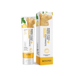 [ 10 หลอด ] ยาสีฟันขิงขิง BEYOND KHING KHING FRESH CARE HERB TOOTHPASTE 50G.