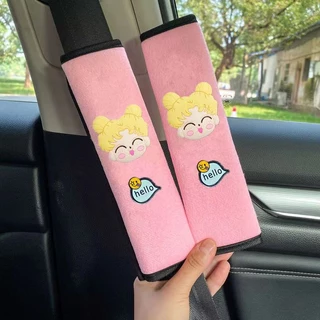 ปลอกหุ้มสายเข็มขัดนิรภัยรถยนต์ ลายการ์ตูนน่ารัก สร้างสรรค์