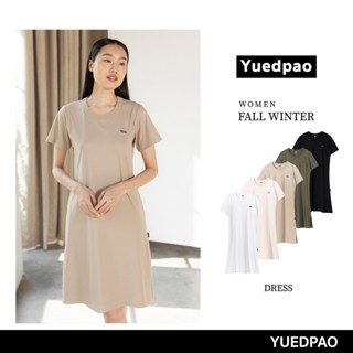 Yuedpao ชุดเดรส Dress รับประกันไม่ย้วย 2 ปี ชุดเดรสสีพื้น Dress_Set Basic