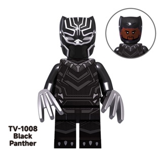 ฟิกเกอร์ การ์ตูน Black Panther Marvel Wakanda Superheroes ขนาดเล็ก ของเล่นสําหรับเด็ก