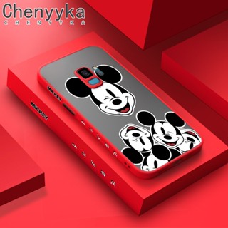 สําหรับ Samsung galaxy S9 S9 Plus เคสแฟชั่น ลายการ์ตูนมิกกี้ บาง ฝ้า ใส กันกระแทก เคส ป้องกันเต็มรูปแบบ เคสนิ่ม