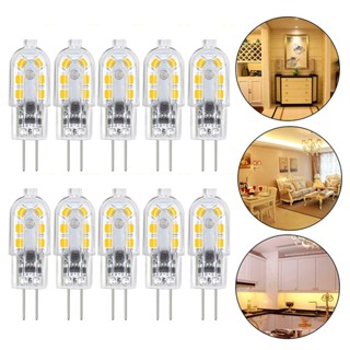 ขายดี หลอดไฟสปอตไลท์ LED 12V 1.5W 5W 6W 3014SMD G4 ประหยัดพลังงาน แบบเปลี่ยน สําหรับโคมไฟระย้า 10 แพ็ค