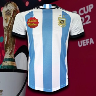 เสื้อยืด ลายทีมชาติฟุตบอล Argentina 2022 FB0096 ขนาด XS-6XL