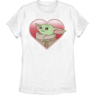 Womens Love Child The Mandalorian Star Wars Shirt เสื้อสาวอวบ เสือยืดผู้ชาย เสื้อยืดคอกลม เสื้อตราหานคู่