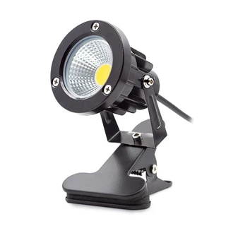คลิปไฟสปอตไลท์ LED COB 10W IP65 กันน้ํา ปรับได้ พร้อมคลิปหนีบ และปลั๊ก US สีขาวอบอุ่น สําหรับร้านกาแฟ 1 ชิ้น