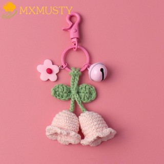 Mxmusty จี้พวงกุญแจ ถักโครเชต์ ลายดอกไม้ แฮนด์เมด DIY