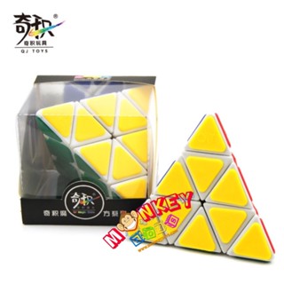 Monkey Toys รูบิค Pyraminx 3x3 QiJi พื้นขาว (จากหาดใหญ่)