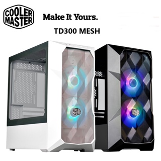 CASE (เคสเกมมิ่ง) Cooler Master TD300 Mesh Micro-ATX Tower Tempered Glass ARGB Lighting Fans