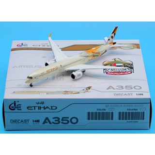 Xx4496 โมเดลเครื่องบิน JC Wings 1:400 Etihad Airways A350-1000XWB Reg:A6-XWB