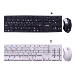 🚀ส่งเร็ว🚀NEWมาใหม่🔥Okerชุดคีย์บอร์ด+เมาส์ไร้สาย DOMINATOR 2.4GHZ Wireless COMBO รุ่นOk0erKM-880