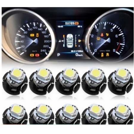 ชุดไฟพื้นหลัง Led 2 / 10 สําหรับนาฬิกาแดชบอร์ดแสงสีขาวสีเขียว T3 T4.2 T4.7 Toyota Kia Cars