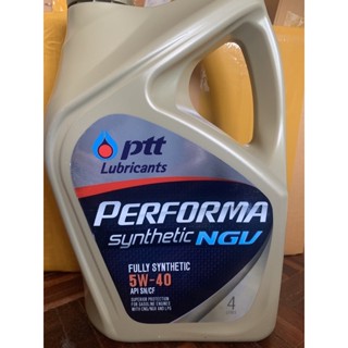 ptt performa synthetic 5w-40 NGV 4ลิตรสังเคราะห์แท้