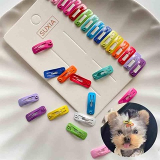 กิ๊บติดผมสัตว์เลี้ยง ทรงสี่เหลี่ยม ขนาดเล็ก 2 ซม. สําหรับสัต…