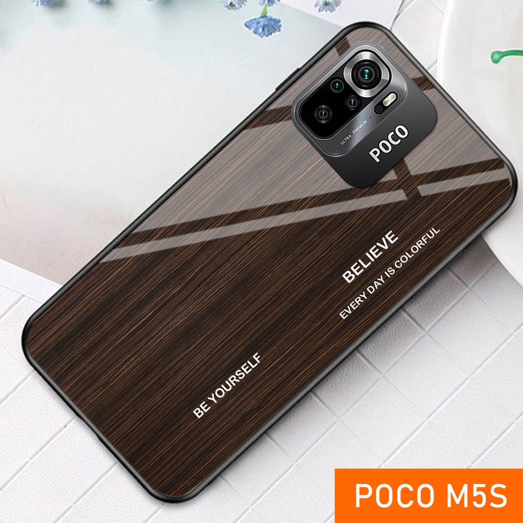(S90) Softcase Glass XIOMI REDMI POCO M5S - ปลอกโทรศัพท์มือถือล่าสุด - REDMI POCO M5S - ตัวป้องกันโท