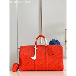 พรี​ ราคา10900 Lv louis vuitton Keepall M20963 50cm กระเป๋าถือ กระเป๋าสะพาย กระเป๋าเดินทาง