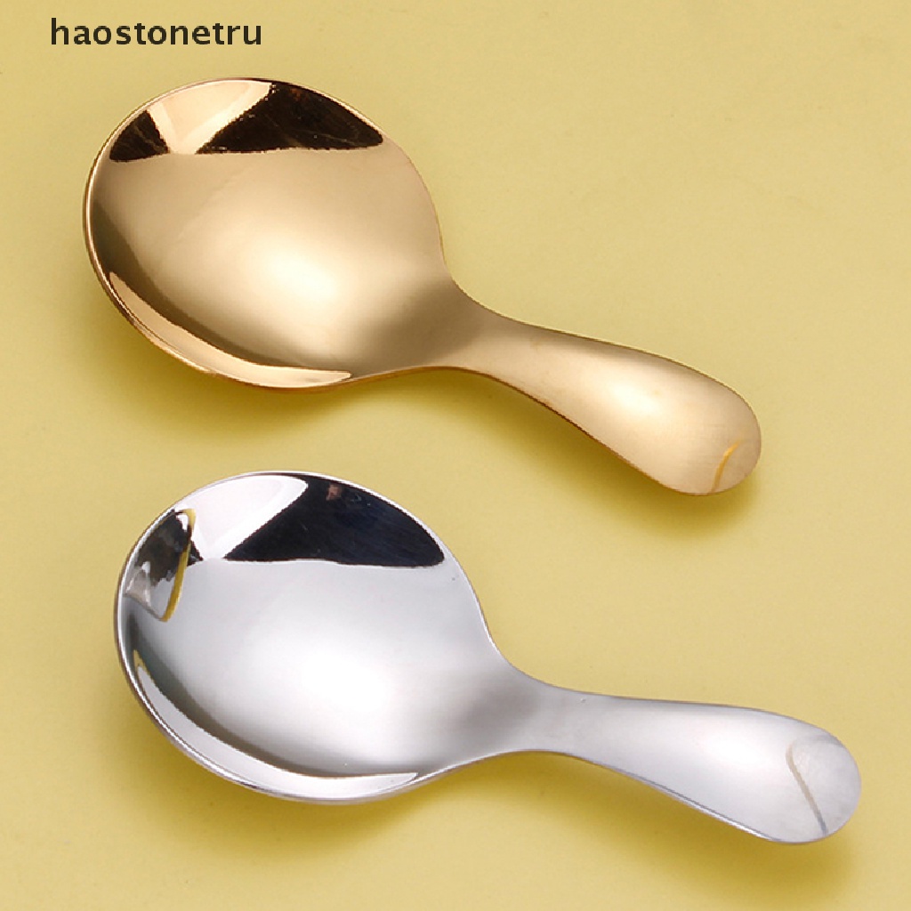 Ost ช้อนกาแฟ ชา ไอศกรีม สเตนเลส ด้ามจับสั้น น่ารัก สําหรับเด็ก N