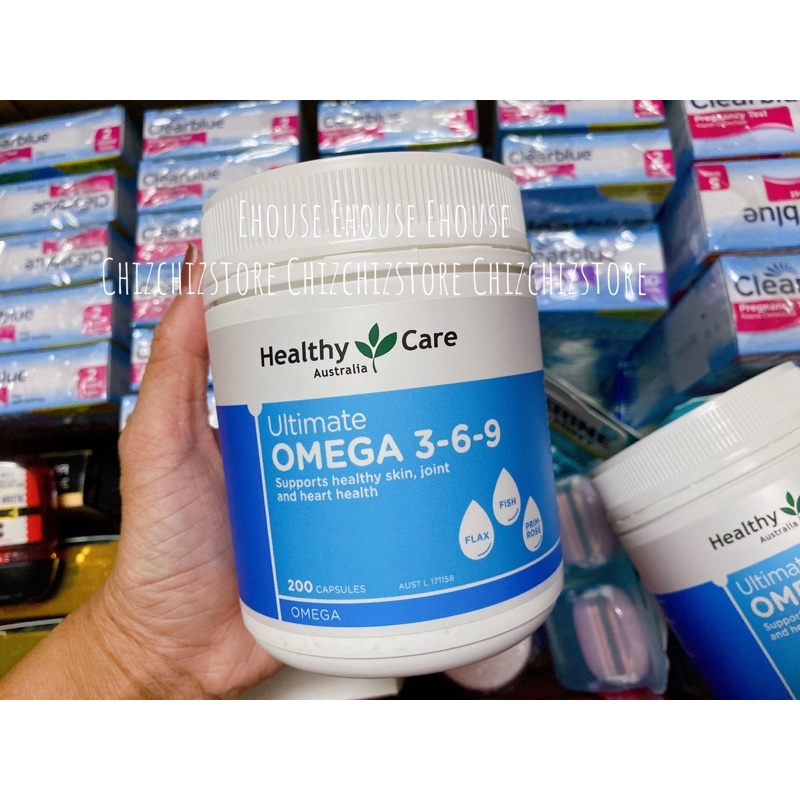 Omega Healthy Care Ultimate Omega 3-6-9 เม็ดน้ํามันปลา 200 เม็ด จากออสเตรเลีย