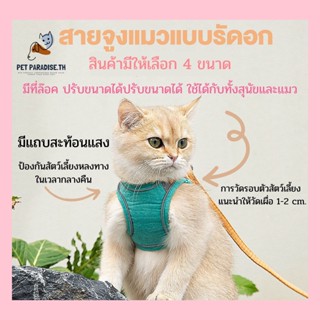 🌈[PetParadise.th]✨เสื้อรัดอกพร้อมสายจูง สายจูงสัตว์เลี้ยงสายจูงแมว วัดขนาดของสัตว์เลี้ยงก่อนจากนั้นเลือกตามตารางขนาด