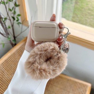 เคสหูฟัง แบบนิ่ม ทรงสี่เหลี่ยม สีน้ําตาล สําหรับ airpods 1 2 3 pro 2