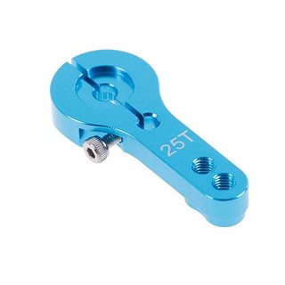 แขนยึดเซอร์โวมอเตอร์ สีน้ำเงิน 25T Metal ALUMINIUM blue color Servo Horn Rocker Arm RC Servo motor