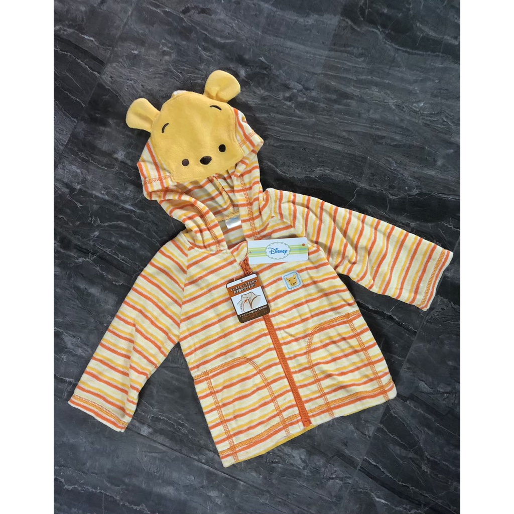 Disney Winnie-the-Pooh เสื้อกันหนาวมีฮูดหน้าหมีพูห์ ขนาดไซส์80