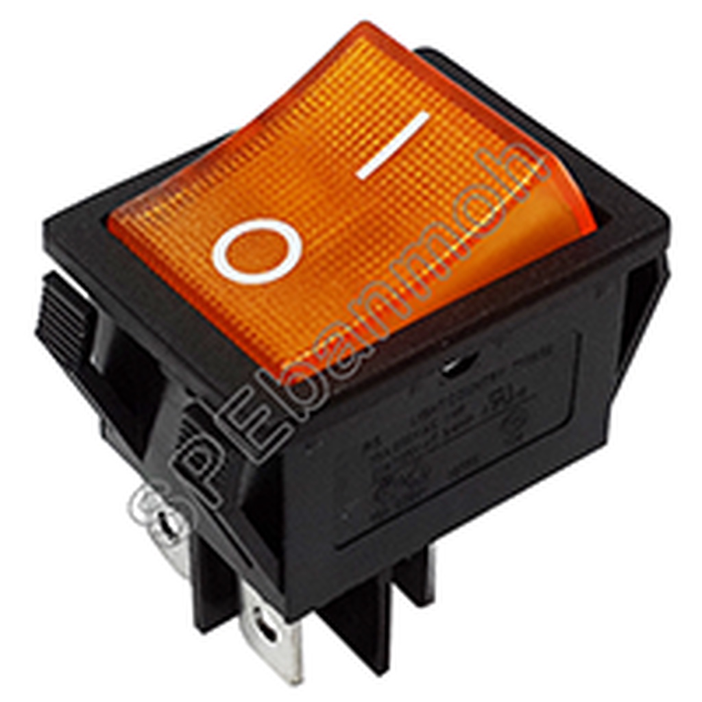 [ 2ชิ้น ] สวิทช์กระดก TAIWAN R15-15K YEL