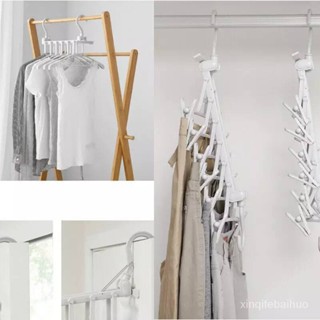 ไม้แขวนเสื้อ 6อัน ใน1เดียว Rack Closet Hanger Organizer ช่วยจัดระยะห่างเสื้อผ้าเป็นระเบียบ -สินค้ามีพร้อมส่ง-