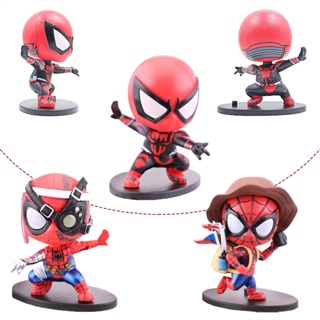 Spider-man โมเดลฟิกเกอร์ PVC รูปสไปเดอร์แมน สําหรับเก็บสะสม ตกแต่งรถยนต์ 3 ชิ้น