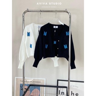 AVIVA - เสื้อคลุมคาดิแกน มาพร้อมสายเดี่ยวเข้า set