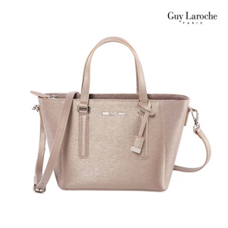 Guy Laroche กระเป๋าถือพร้อมสายสะพายยาว รุ่น GRETA 50S II ( สีน้ำตาล ) - AGH0093_BR