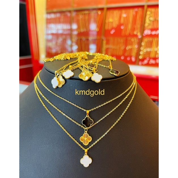 KMDGold สร้อยคอทองแท้96.5% 1สลึงลายโซ่ลงยา สวยน่ารักมากมาย สินค้าขายได้จำนำได้ พร้อมใบรับประกันสินค้า
