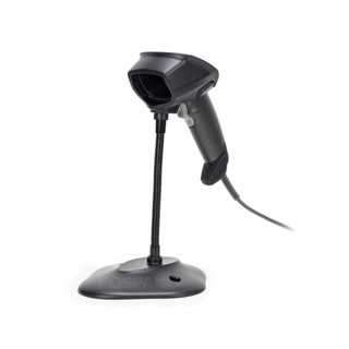 ZEBRA DS2208-SR Black เครื่องอ่านบาร์โค้ด 2D USB + STAND พร้อมขาตั้ง (PN: DS2208-SR7U2100SGW)