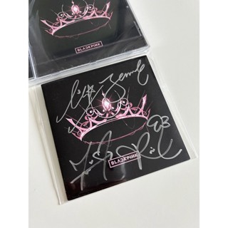 พร้อมส่ง Blackpink Signed the album with CD ไซน์สดลายเซ็นแท้