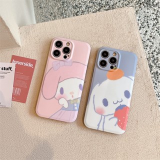 Cartoon Cinnamoroll Melody เคส iPhone 13 Pro Max เคสโทรศัพท์ iPhone11 iPhone14 Soft Case iPhone 12 SE XS Max XR 7/8 Plus Soft Phone Cover