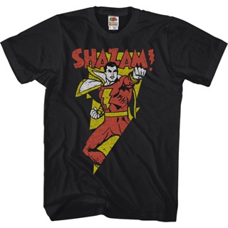 Shazam DC Comics T-Shirt เสื้อยืดถูกๆ เสื้อทหาร เสื้อยืดสวยๆ เสือยืดผู้ชาย