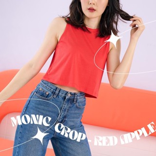 Pela.bkk - Monic เสื้อกล้ามครอป -สีแดง Red apple