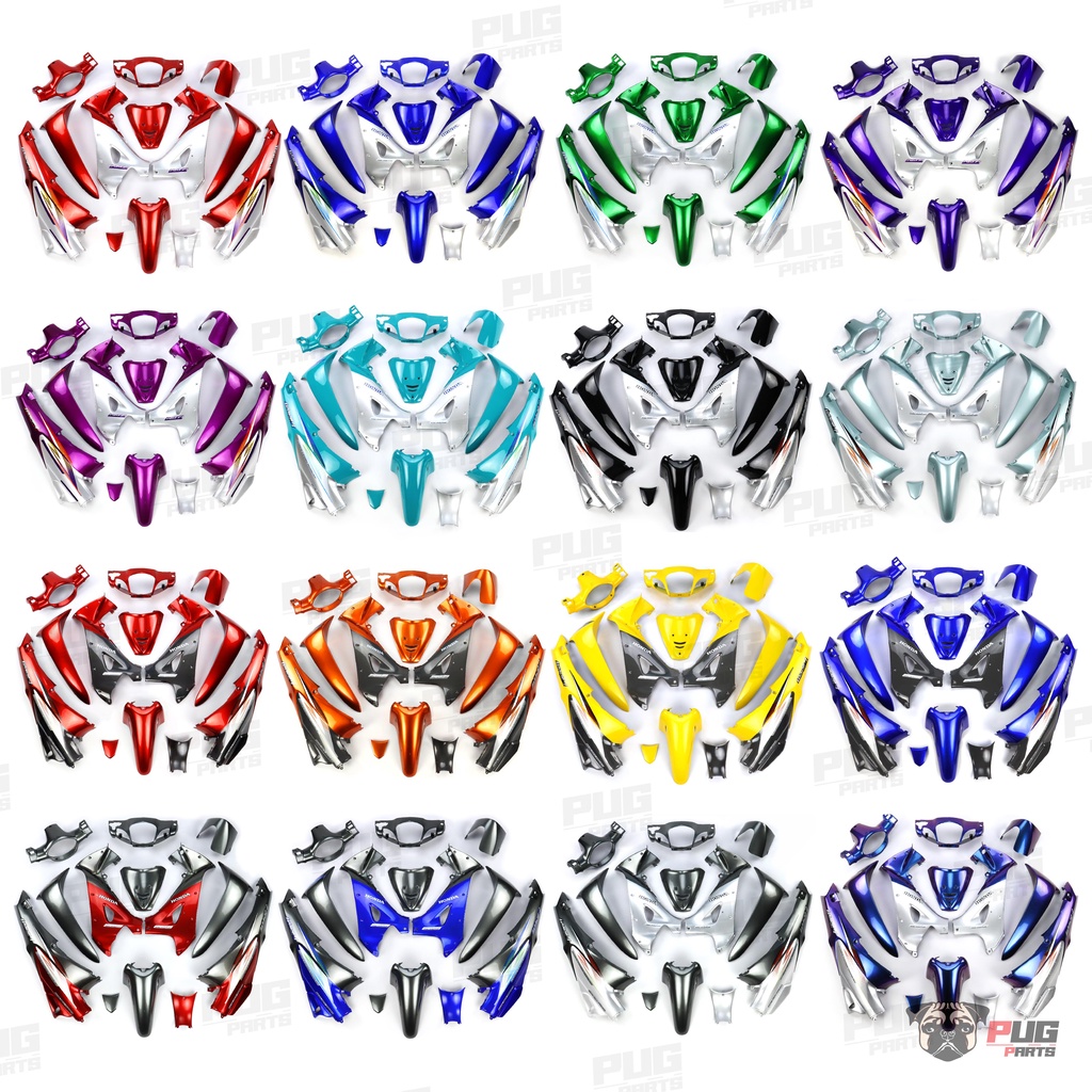 PUGParts ชุดสีwave125S หัวเถิก ชุดสีเวฟ125S (ชุด13ชิ้น) กุญแจกลม/กุญแจนิรภัย(กุญแจเล็ก/ใหญ่)