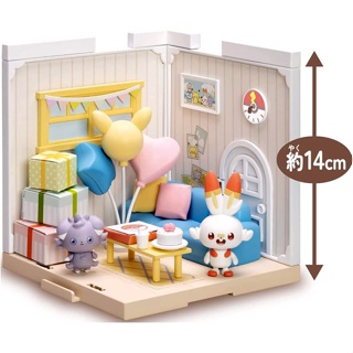 🧡 พร้อมส่ง 🧡 Takara Tomy Pokemon: Pokemon Pokemon Pocket Peace House Lounge Hibany &amp; Nyasper โปเกมอนของแท้  นำเข้ามือ 1