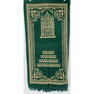 PRAYER MAT ผ้าปูละหมาด ขนาด 100x50 ซม.( สีเขียวและสีแดง)