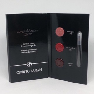 lip Giorgio Armani rouge d’Armani matte 3สีx0.26g พร้อมแปรง (ลิปสติก)