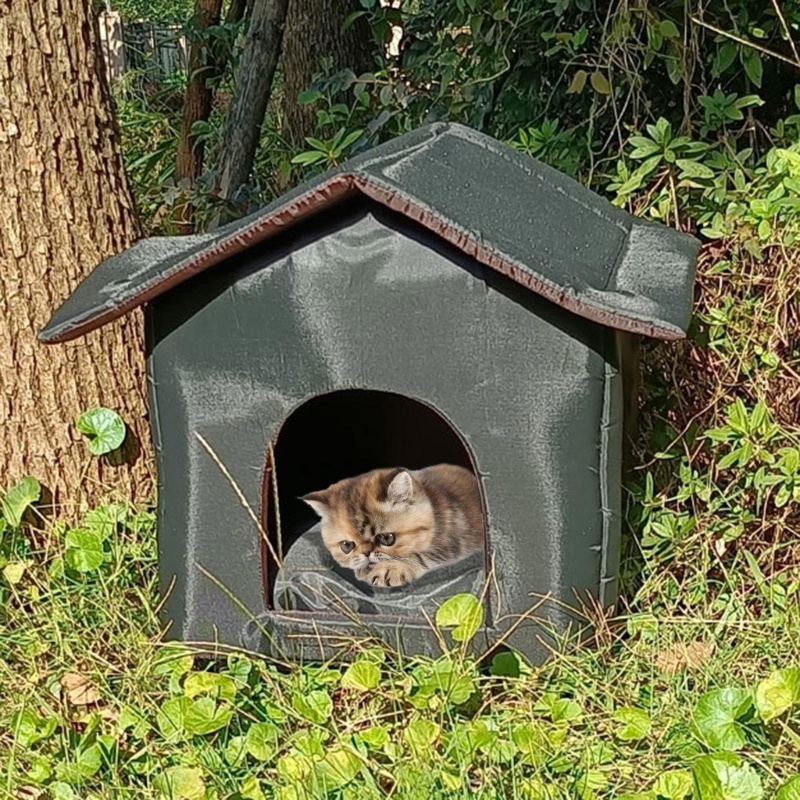 Gonna Pet Bed House Indoor Outdoor Pet House กันน้ําสําหรับแมวและสุนัขตัวเล็ก