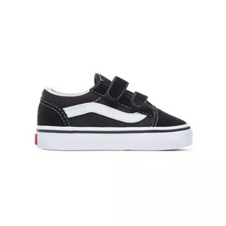 [ของแท้ ส่งฟรี จากไทย] VANS TODDLER OLD SKOOL V(1-4 YEARS) - BLACK/WHITE