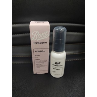 Boots Ingredients Retinol /Salicylic Acid serum บู๊ทส์ เรตินอล เซรั่ม มีส่วนผสมของวิตามินเอ 30ml